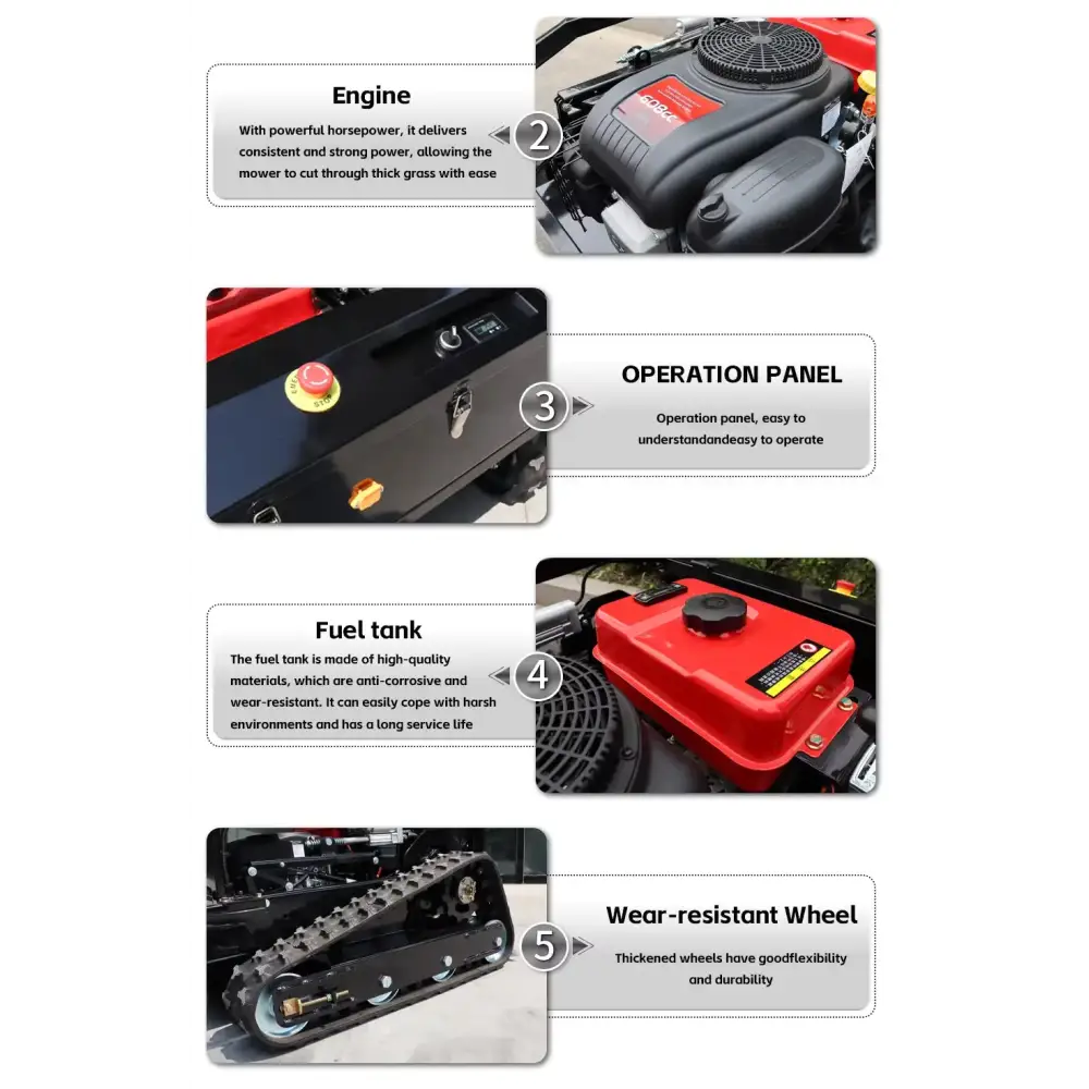 HL-1000K – Trinciatrice telecomandata ad alta capacità – Verde / Loncin 608cc – Tosaerba a doppia lama