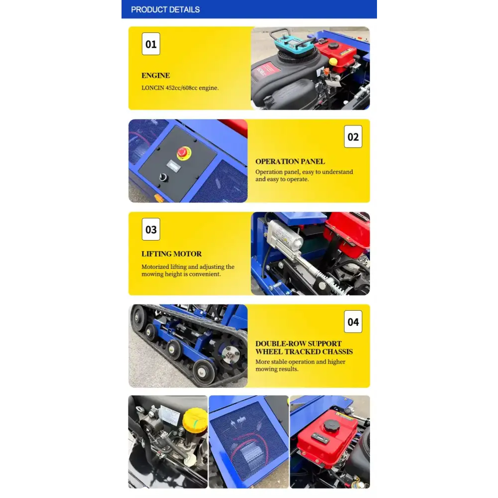 HL-800DC – Professional remote-controlled flail mower – Dual blade lawn mower