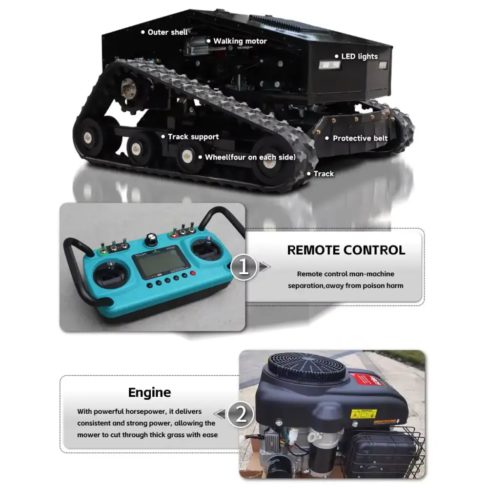 HL-800S – Compact and versatile remote-controlled mower